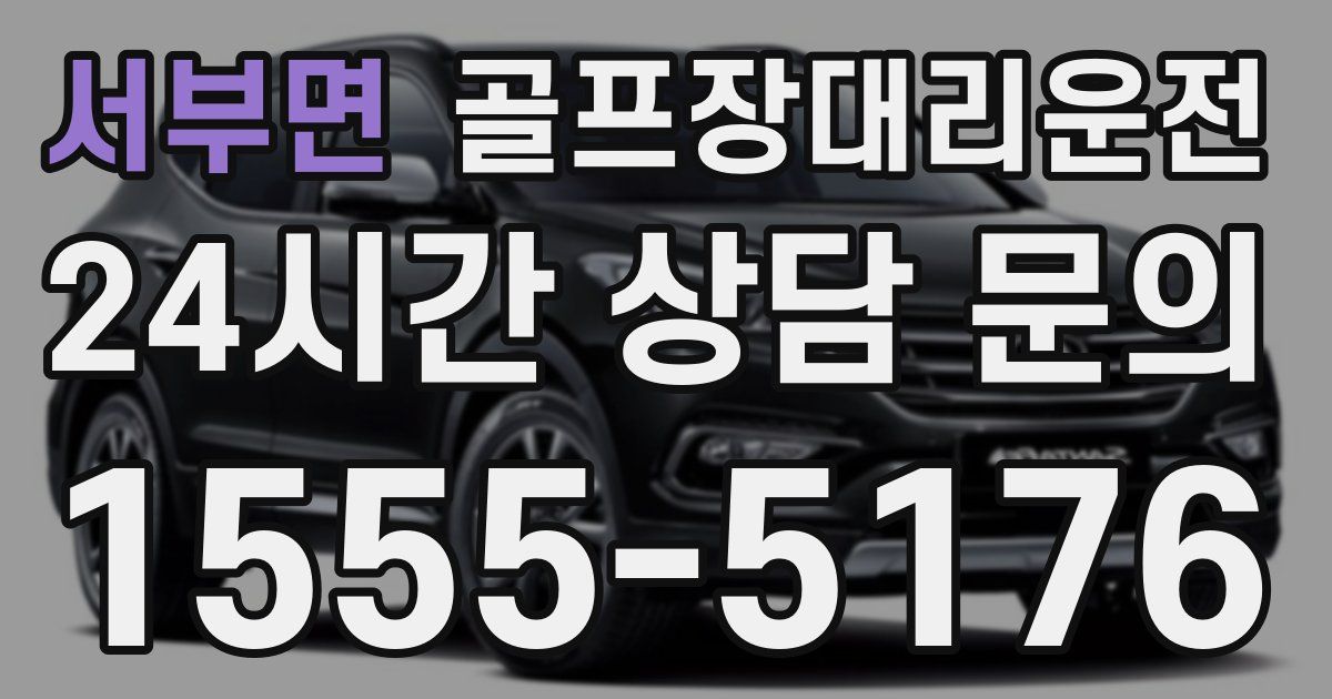 골프장대리운전 서비스