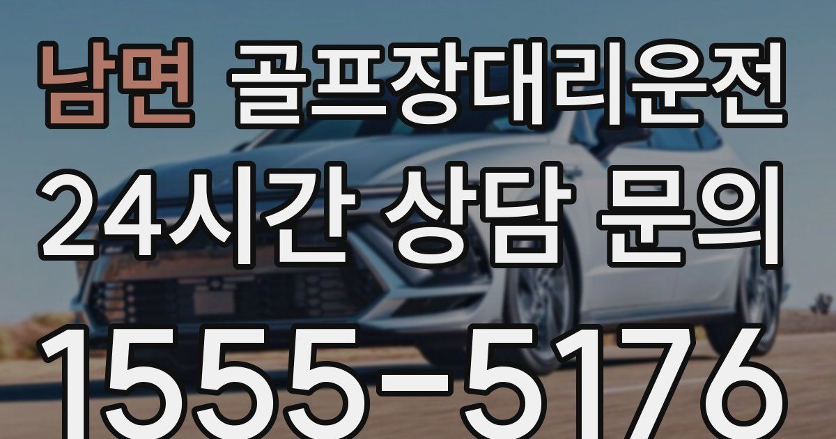 골프장대리운전 서비스