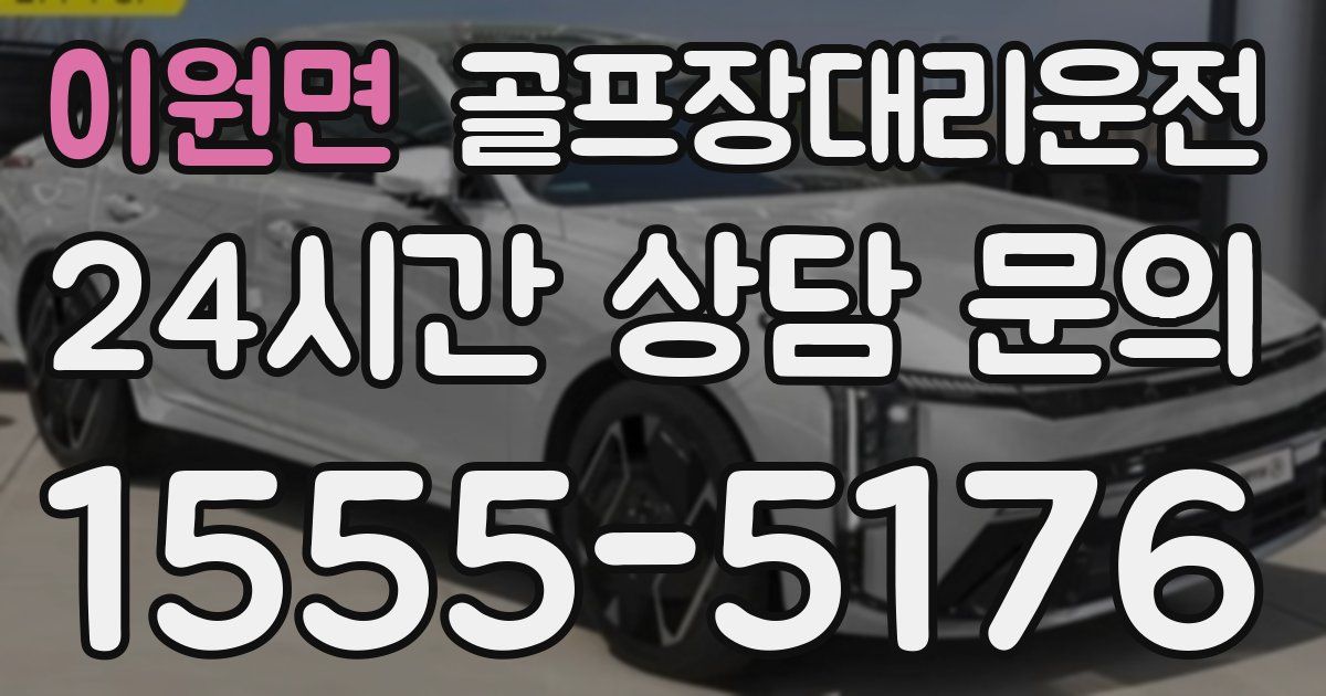 골프장대리운전 서비스