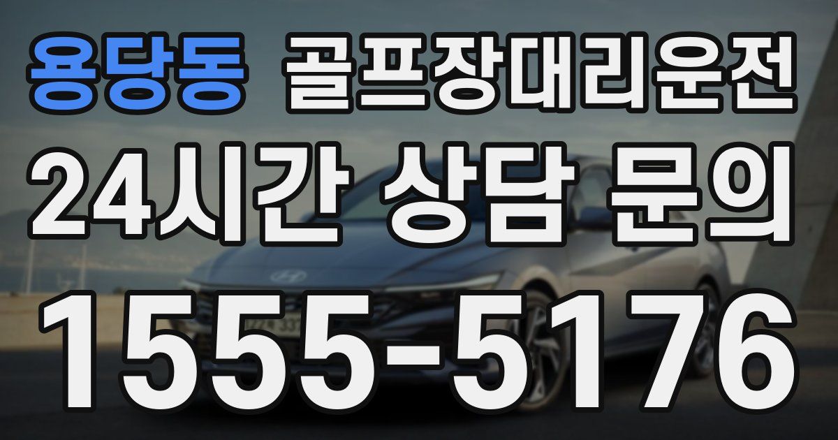 골프장대리운전 서비스
