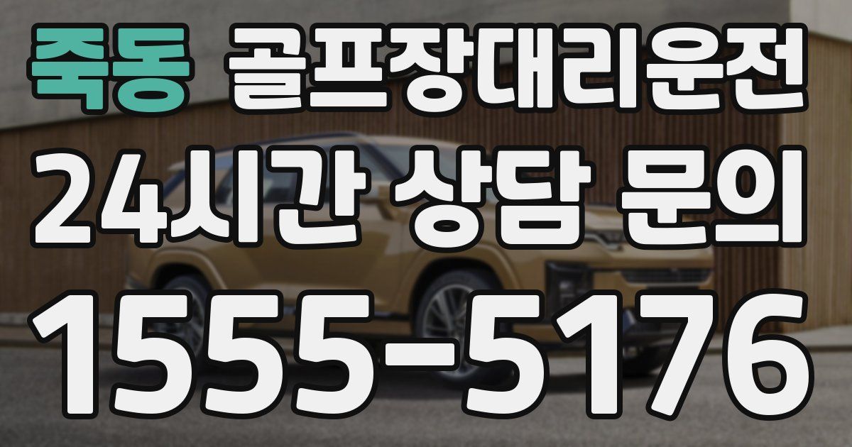 골프장대리운전 서비스