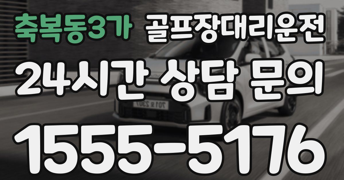 골프장대리운전 서비스