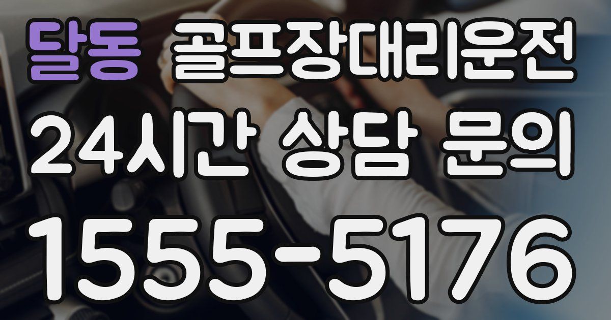 골프장대리운전 서비스