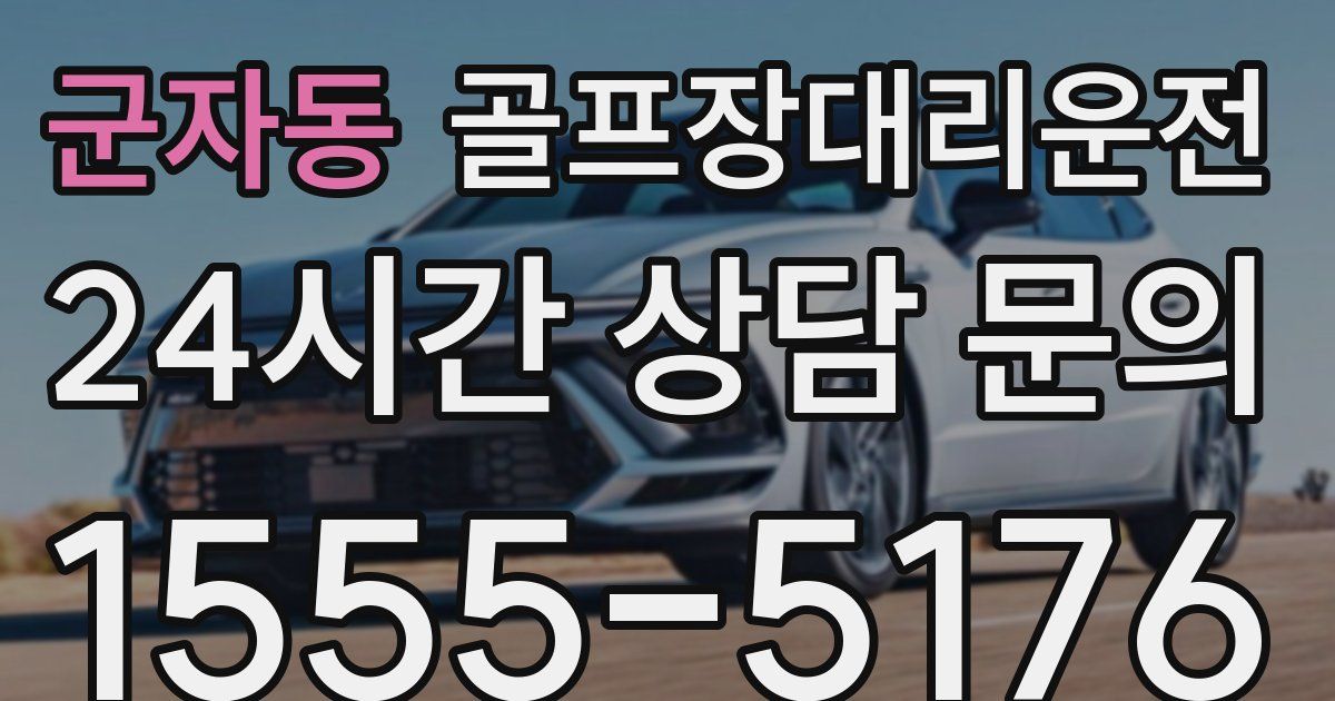 골프장대리운전 서비스