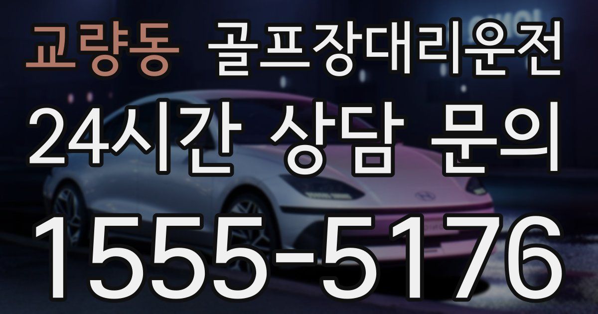 골프장대리운전 서비스