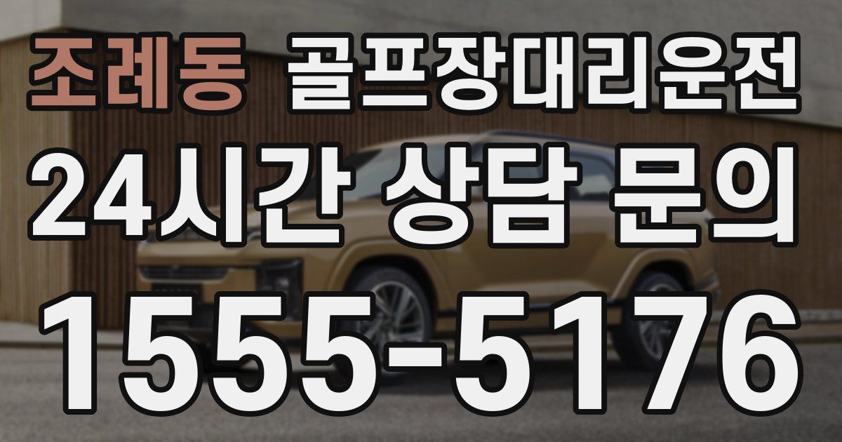 골프장대리운전 서비스