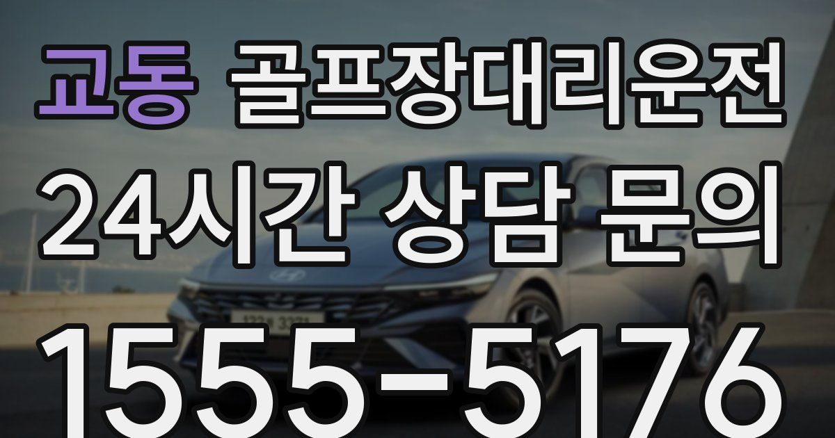 골프장대리운전 서비스