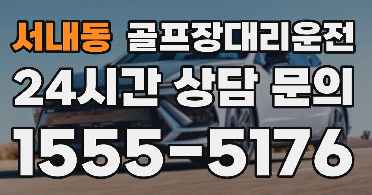 골프장대리운전 서비스