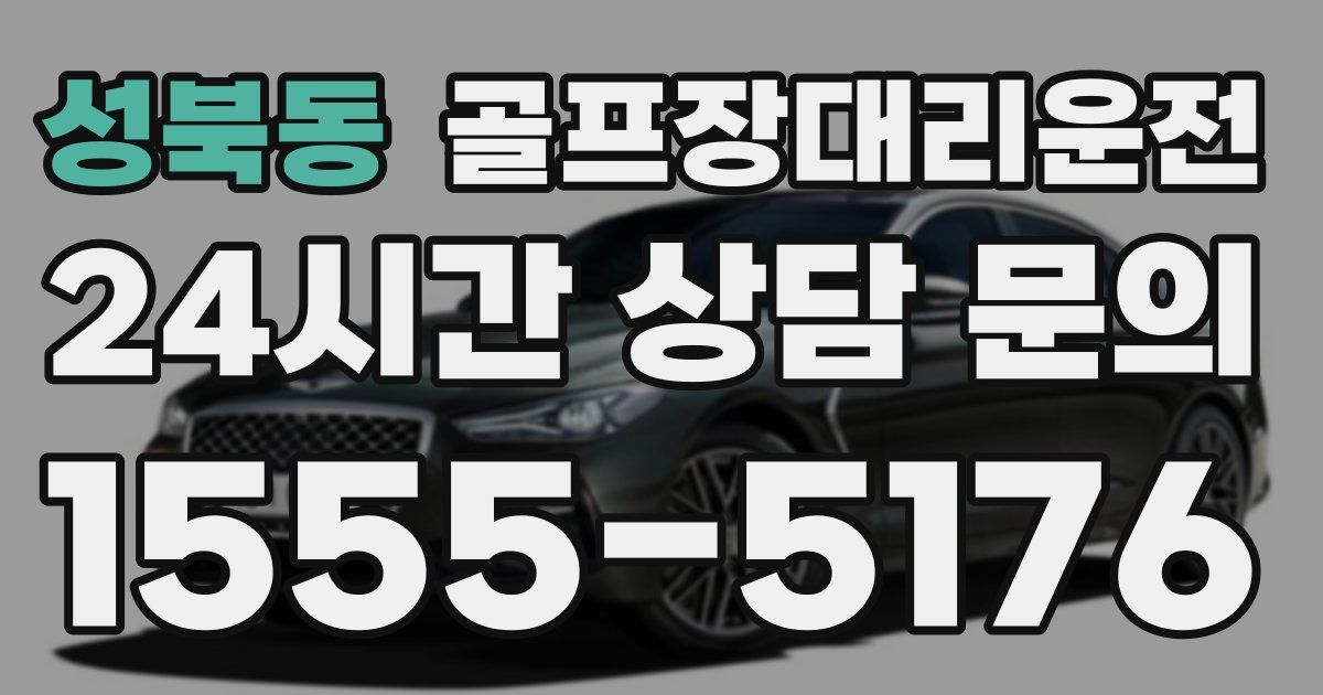 골프장대리운전 서비스