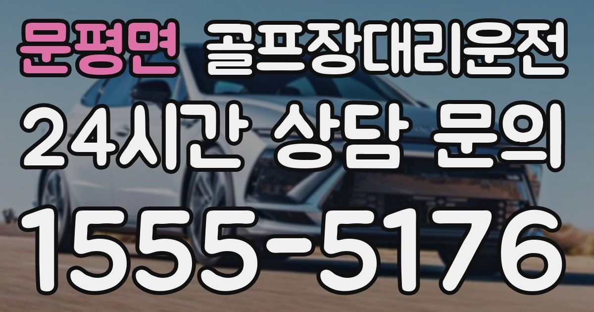 골프장대리운전 서비스