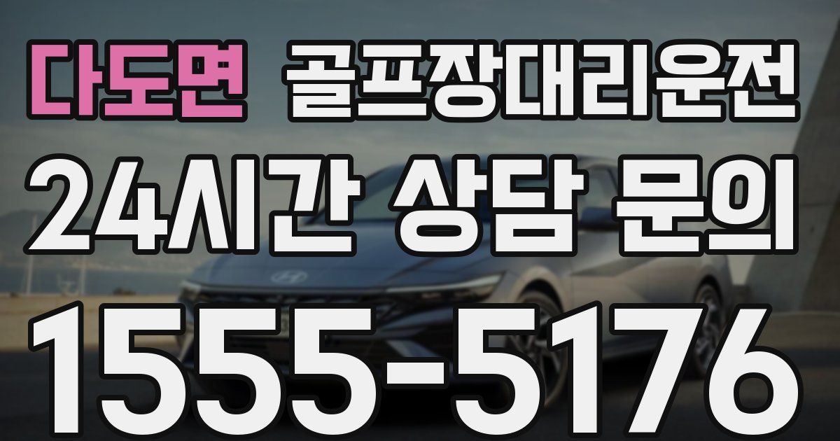 골프장대리운전 서비스