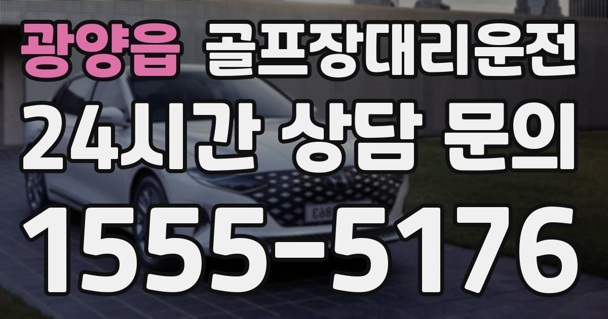 골프장대리운전 서비스