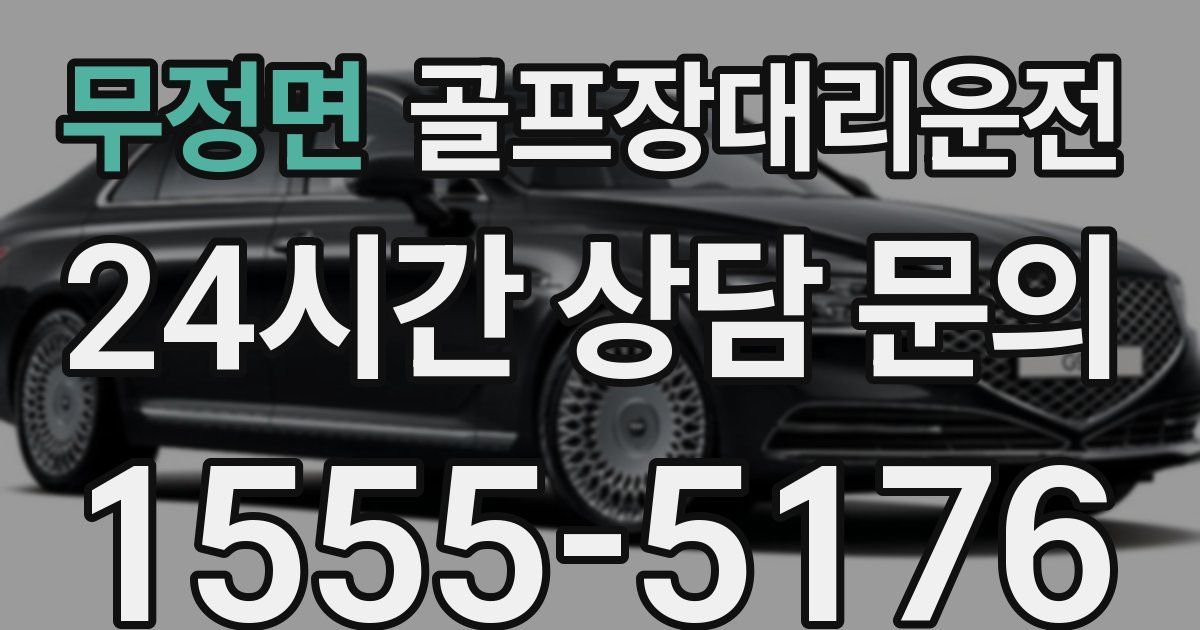 골프장대리운전 서비스