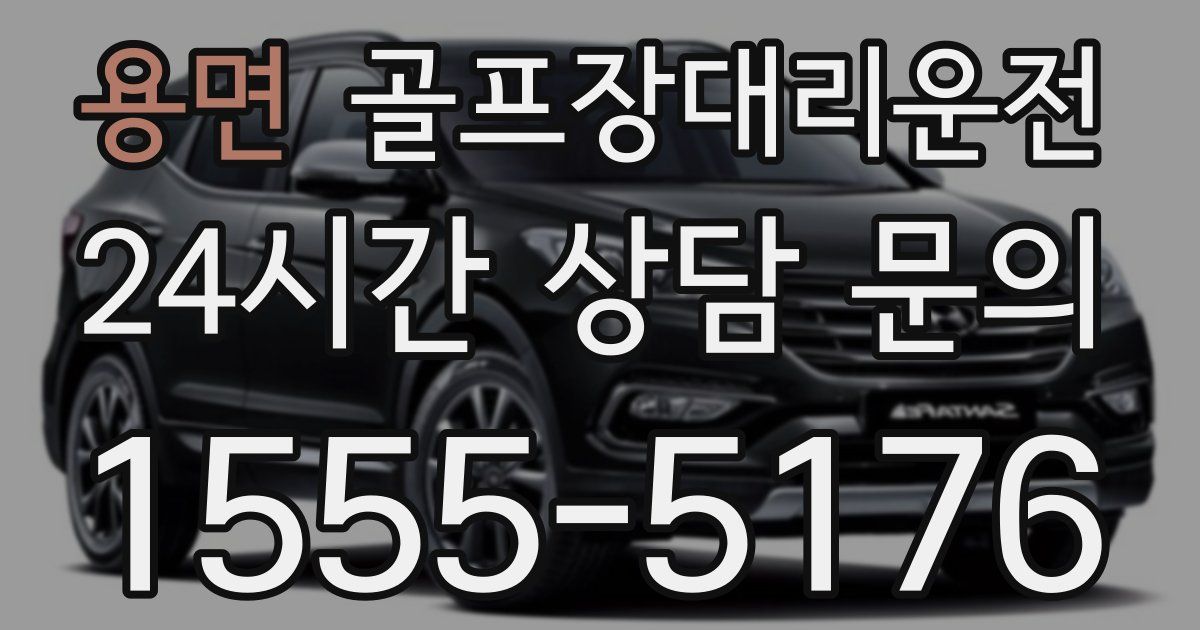 골프장대리운전 서비스