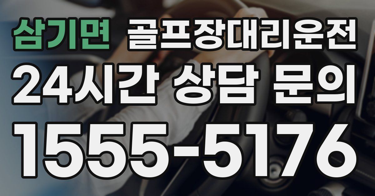 골프장대리운전 서비스