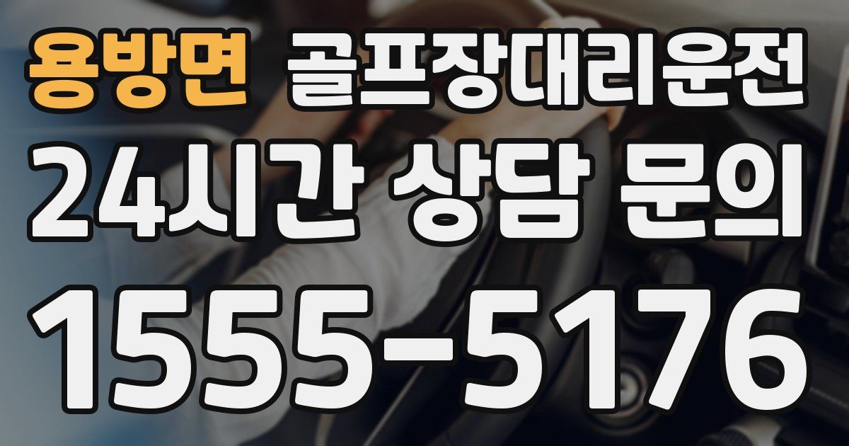 골프장대리운전 서비스