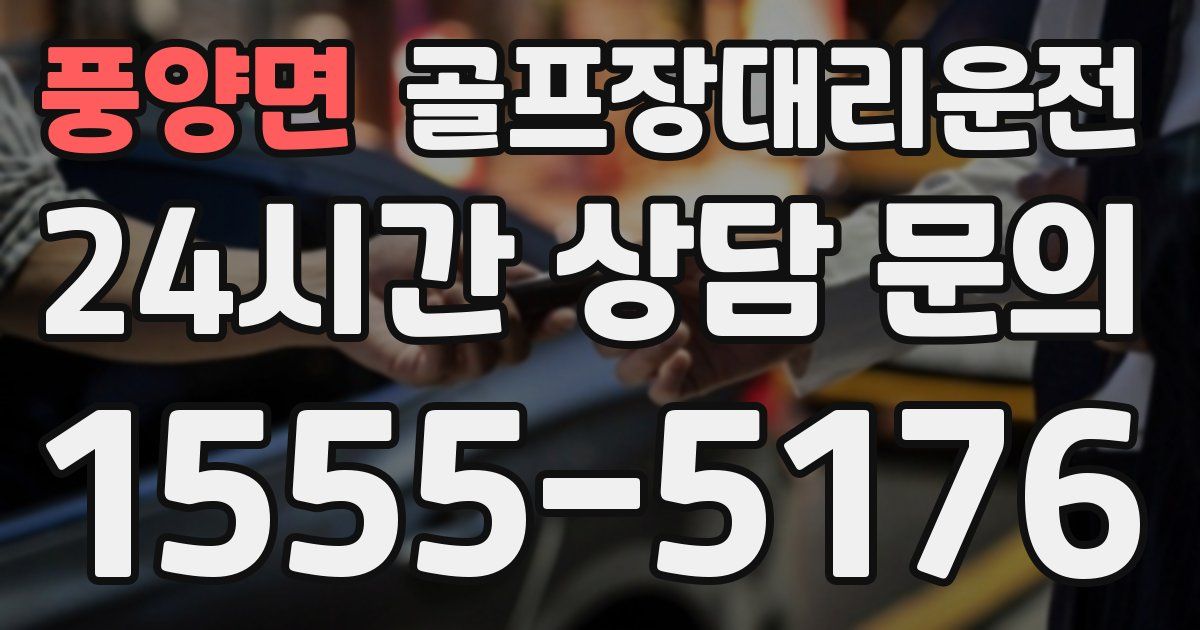 골프장대리운전 서비스