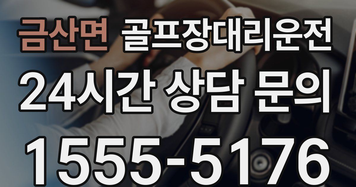 골프장대리운전 서비스
