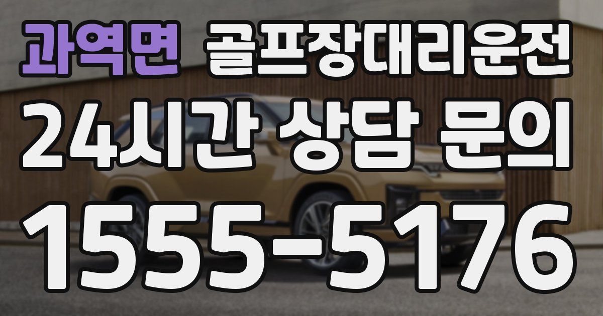 골프장대리운전 서비스