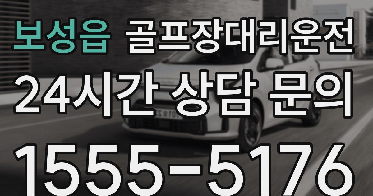 골프장대리운전 서비스