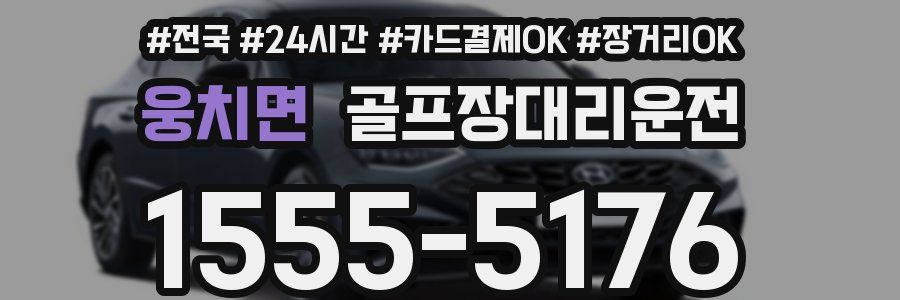 웅치면 골프장대리운전