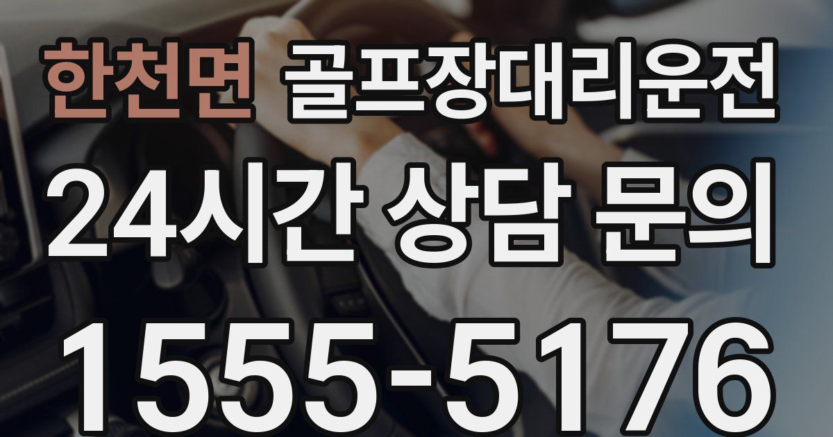 골프장대리운전 서비스