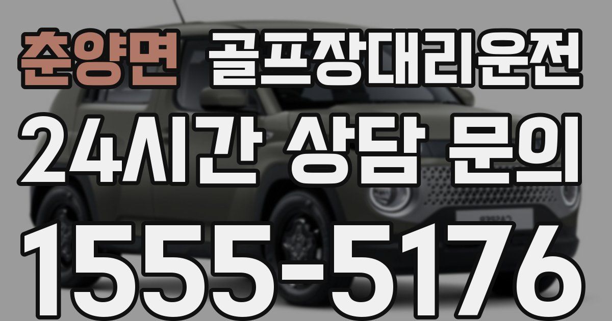 골프장대리운전 서비스