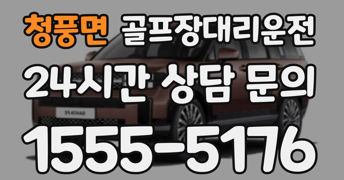 골프장대리운전 서비스