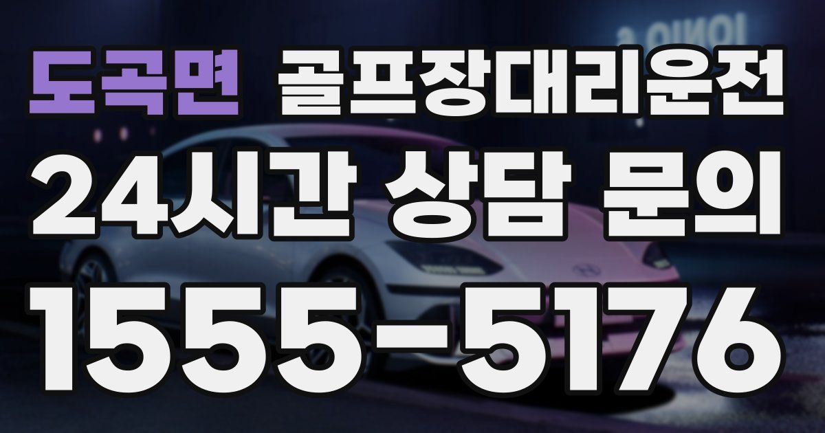 골프장대리운전 서비스