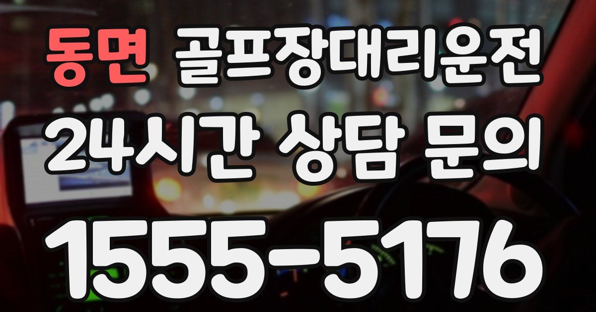 골프장대리운전 서비스