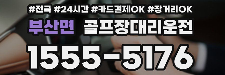 부산면 골프장대리운전