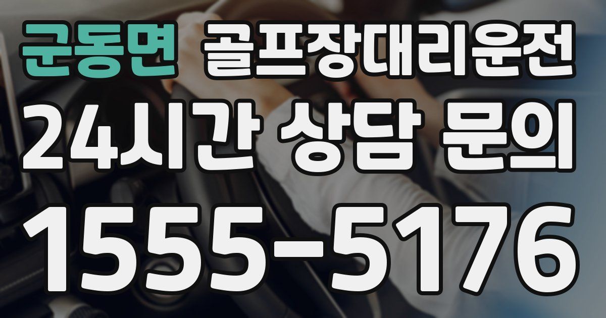 골프장대리운전 서비스