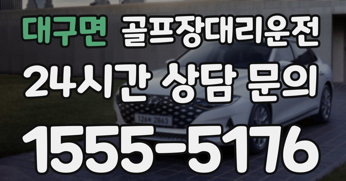 골프장대리운전 서비스