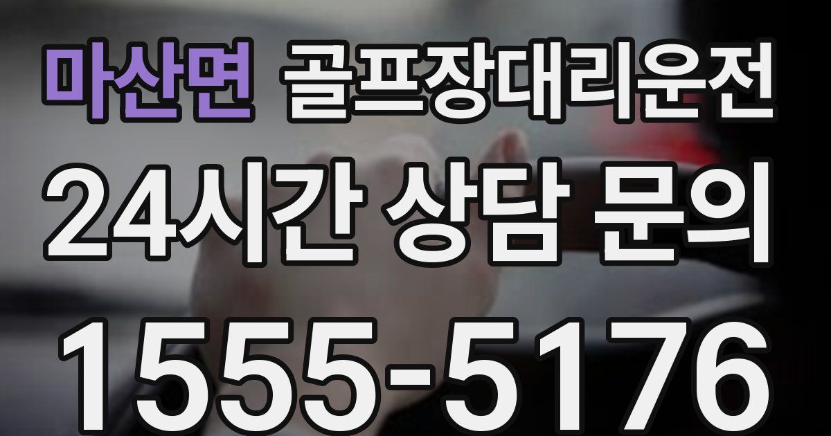 골프장대리운전 서비스