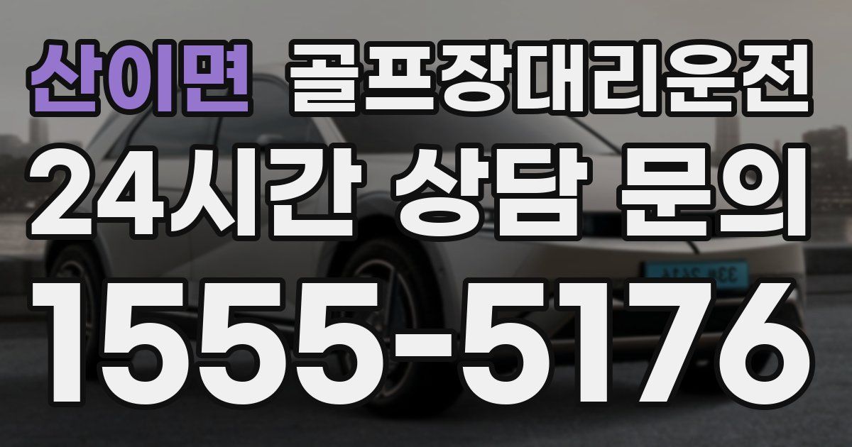 골프장대리운전 서비스