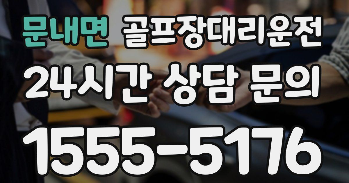 골프장대리운전 서비스