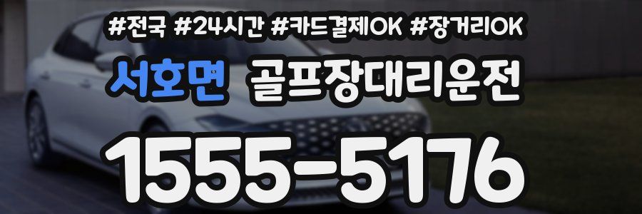 서호면 골프장대리운전