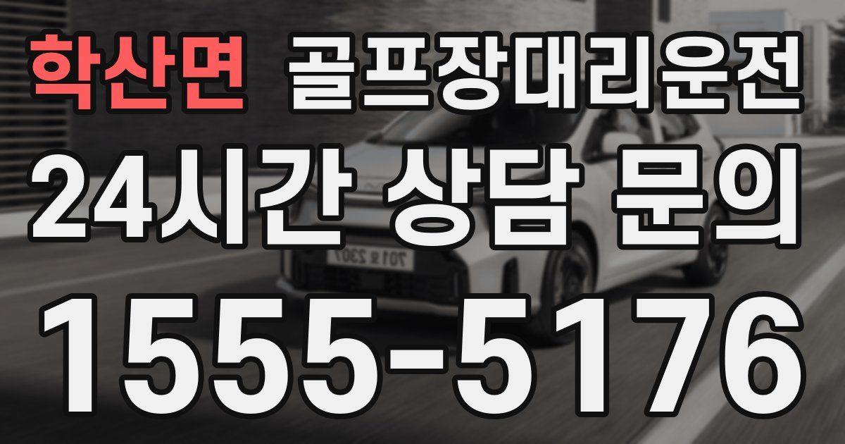 골프장대리운전 서비스