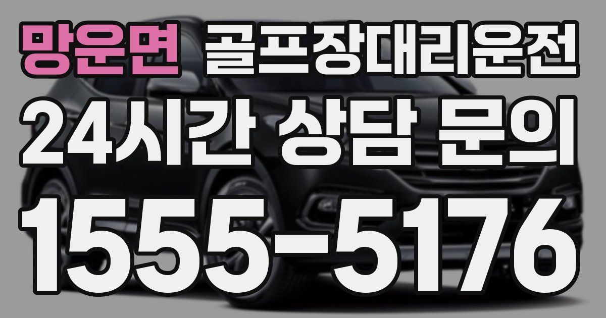 골프장대리운전 서비스