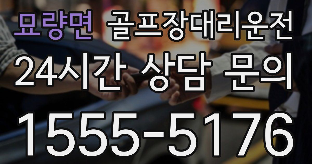 골프장대리운전 서비스