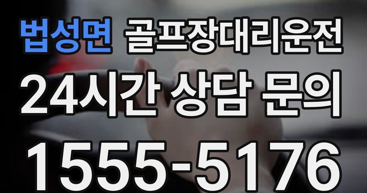 골프장대리운전 서비스