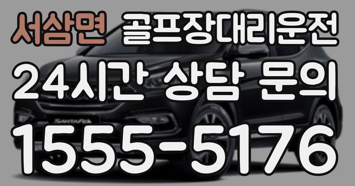 골프장대리운전 서비스