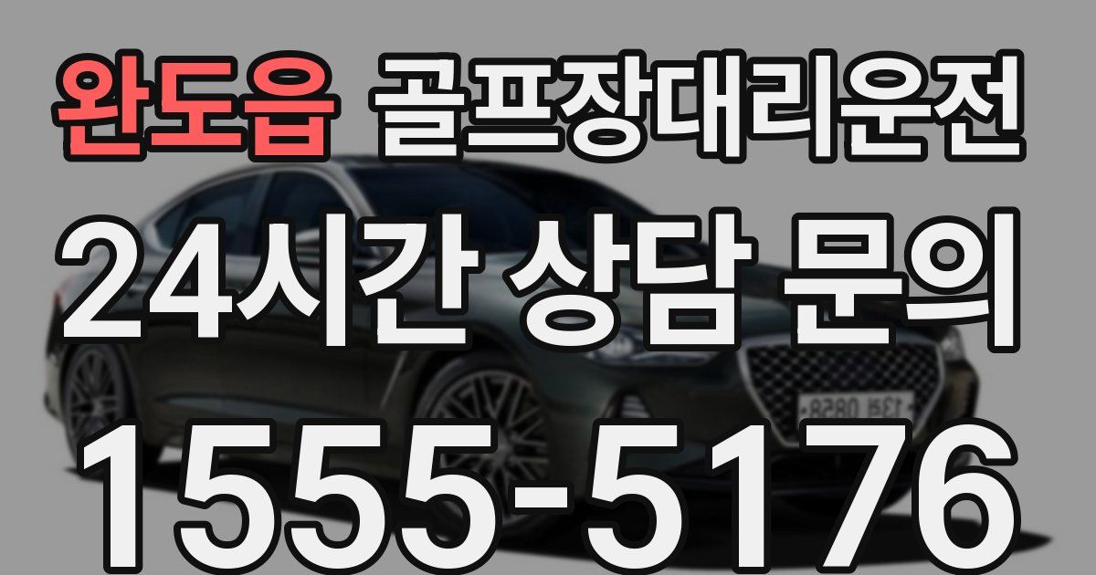 골프장대리운전 서비스