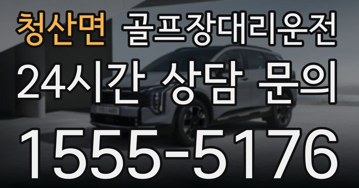 골프장대리운전 서비스