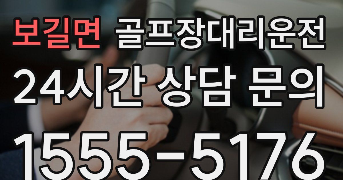 골프장대리운전 서비스