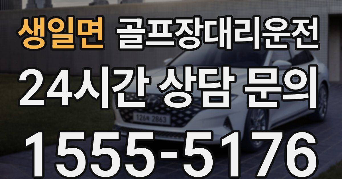 골프장대리운전 서비스