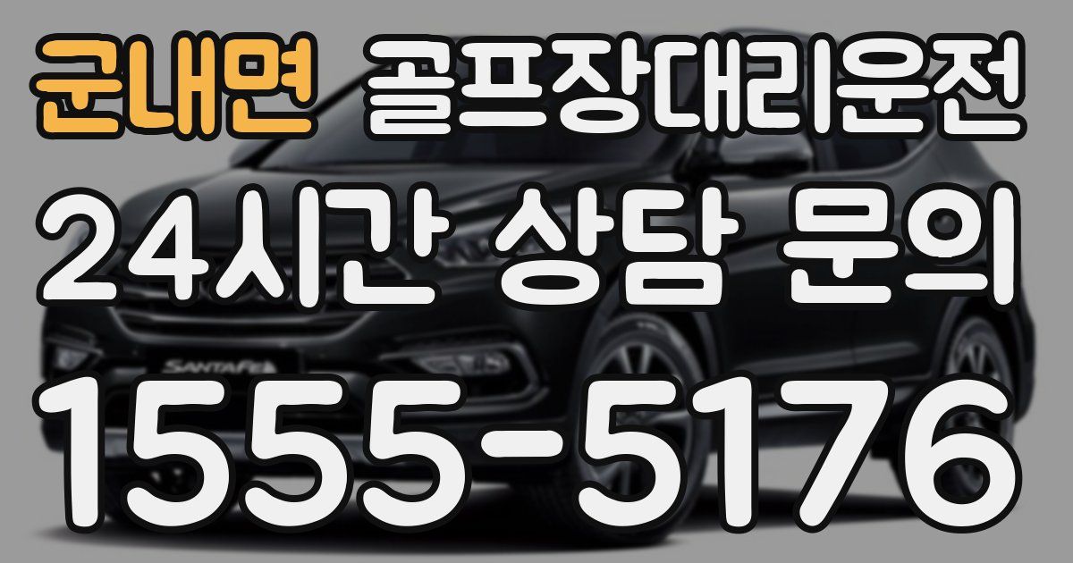 골프장대리운전 서비스