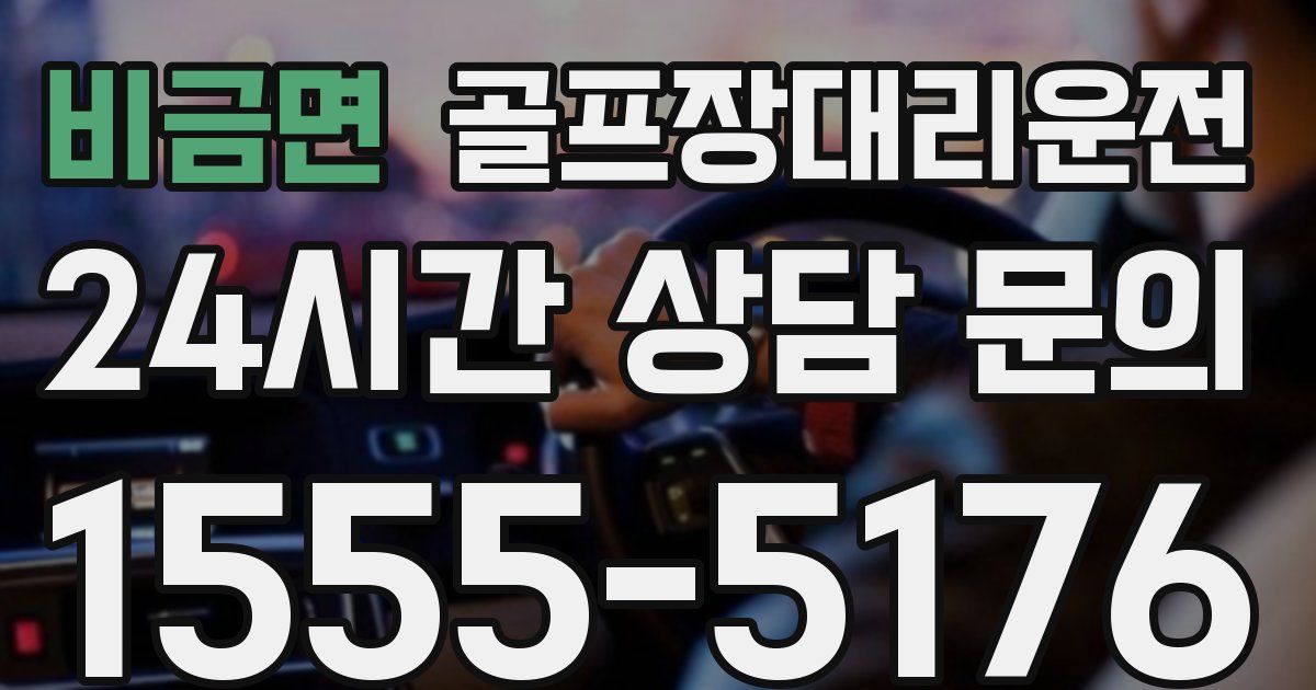 골프장대리운전 서비스