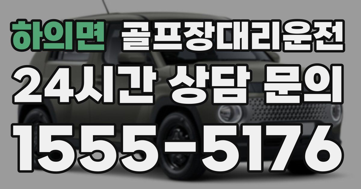 골프장대리운전 서비스