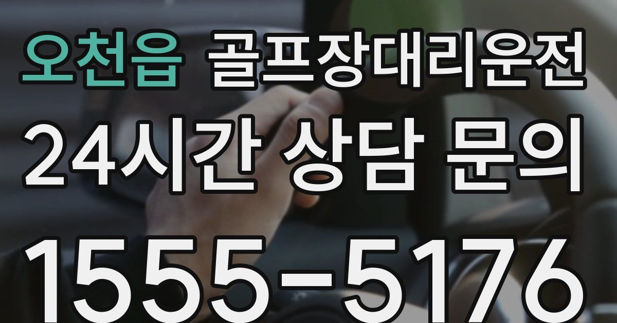 골프장대리운전 서비스